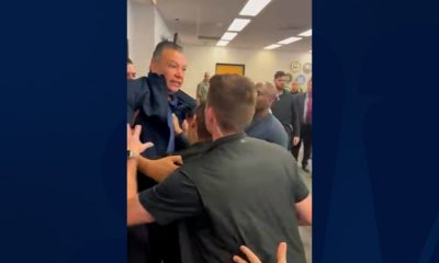 Sen. Alex Padilla forcibly removed from Noem press conference