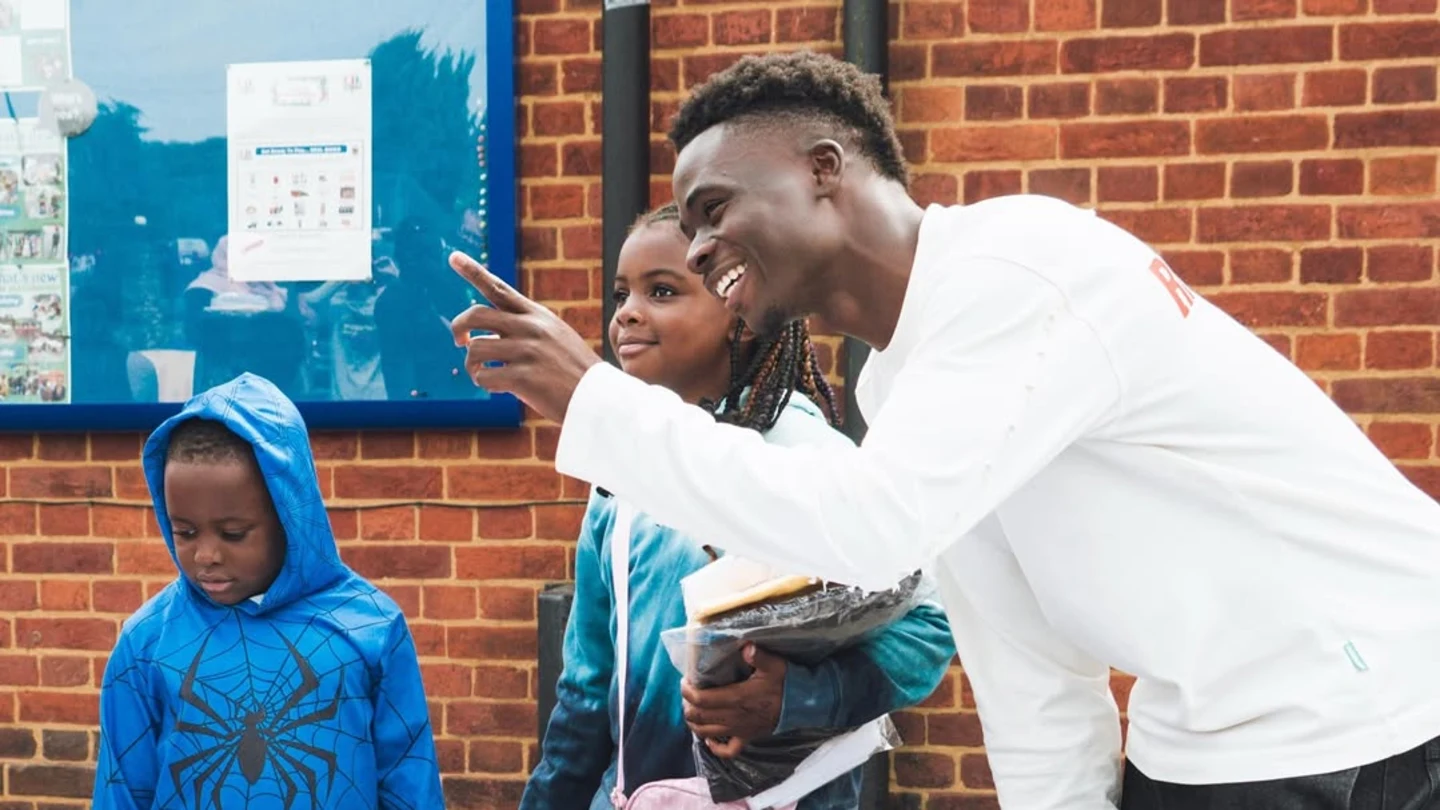 Bukayo Saka inspires again with school uniforms donation for struggling families