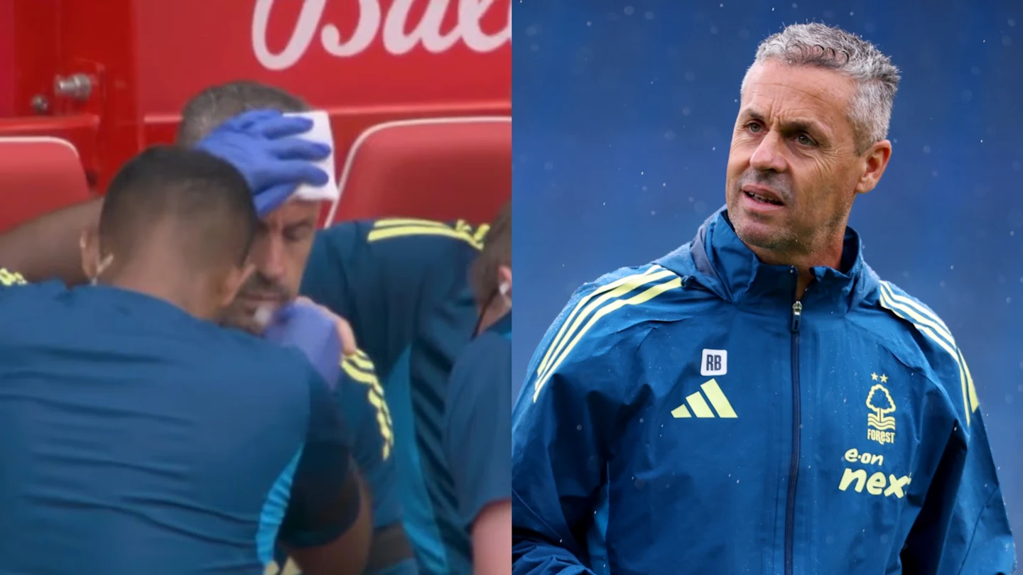 Nottingham Forest coach requires stitches after overenthusiastic goal celebration