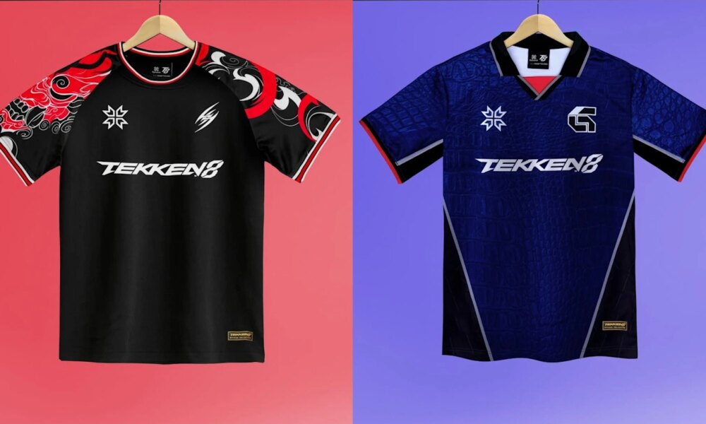 Dyenamik drop bold TEKKEN 8 football shirt collection