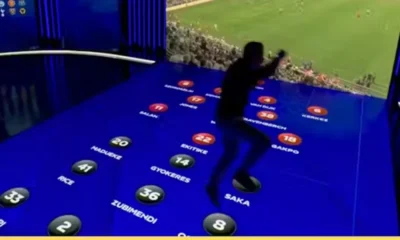Jamie Carragher goes wild in Sky Sports studio celebrating Rio Ngumoha's goal