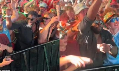 Micah Richards parties hard at Joleon Lescott DJ set at Reading Festival
