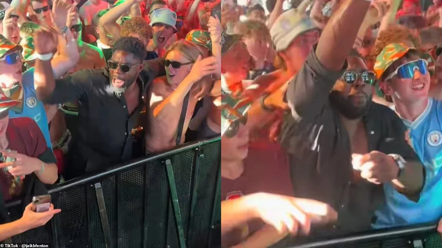 Micah Richards parties hard at Joleon Lescott DJ set at Reading Festival