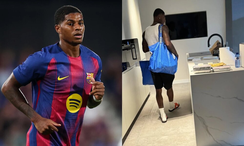 Marcus Rashford settles into Barcelona life with surprise IKEA trip