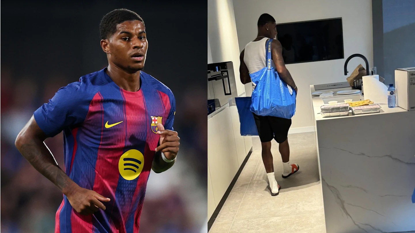 Marcus Rashford settles into Barcelona life with surprise IKEA trip