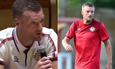 Jamie Vardy bites back at Italian reporter in first interview as Cremonese player