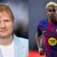 Ed Sheeran revealed as Barcelona’s shirt sponsor for El Clasico