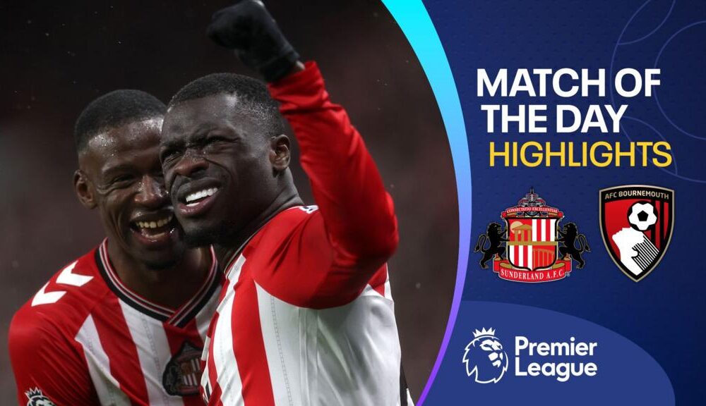 Sunderland players celebrate a goal against Bournemouth