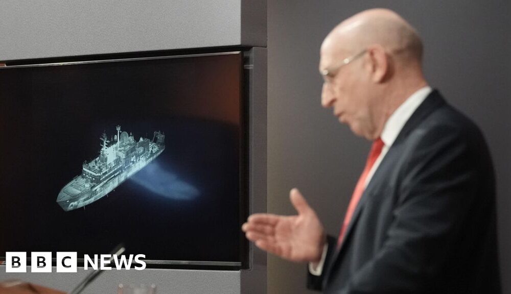 Russian spy ship pointed lasers at RAF pilots tracking it, says UK