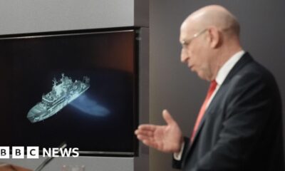 Russian spy ship pointed lasers at RAF pilots tracking it, says UK