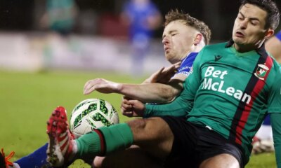 Glentoran fans voice frustration as own goal and red card prove costly and boss questions 'character'