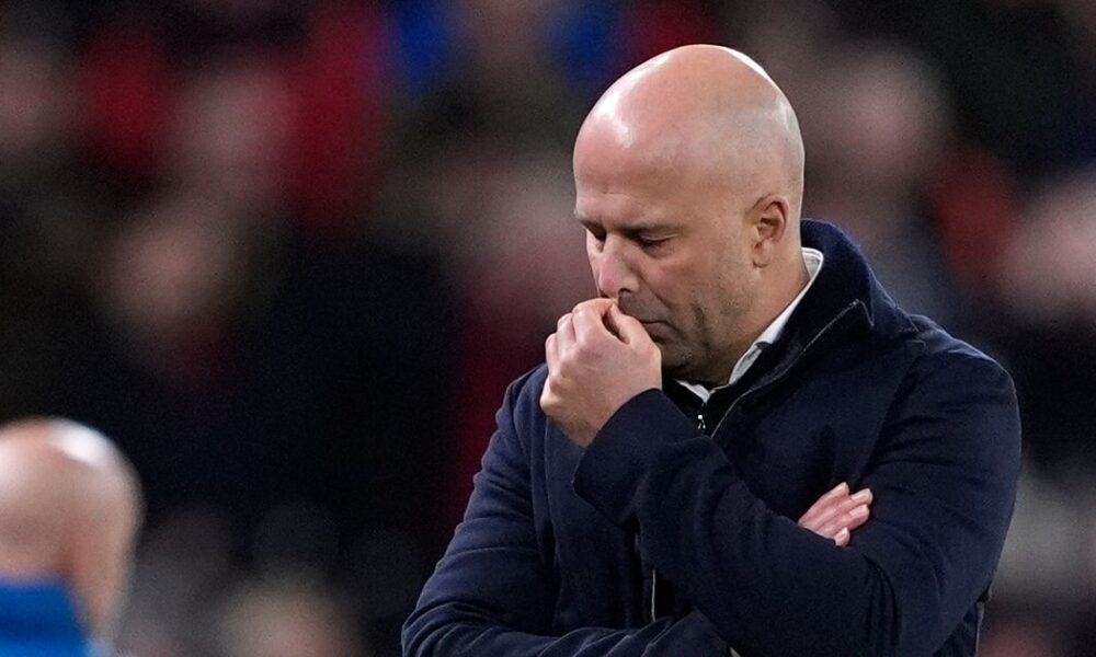 Arne Slot is under pressure as Liverpool head coach.