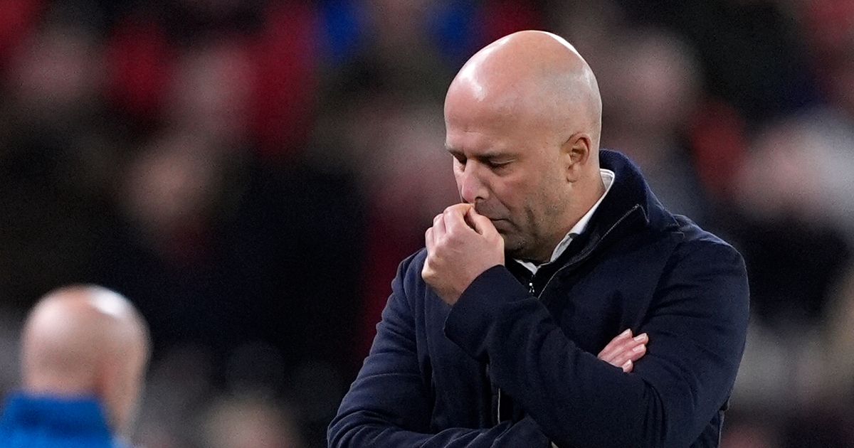 Arne Slot is under pressure as Liverpool head coach.