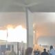 COP30 fire panic as flames rip through venue and people 'run for exits'
