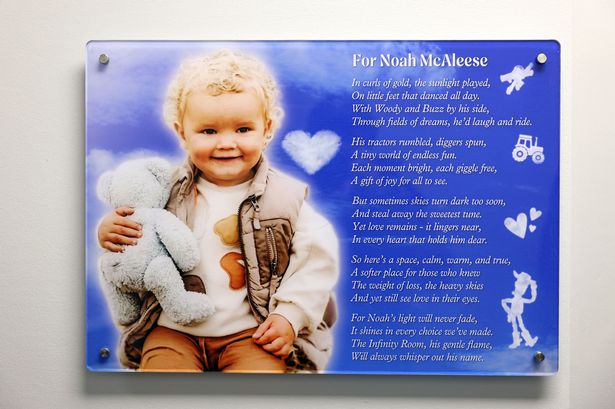 See inside hospital's new bereavement support room in memory of Noah McAleese