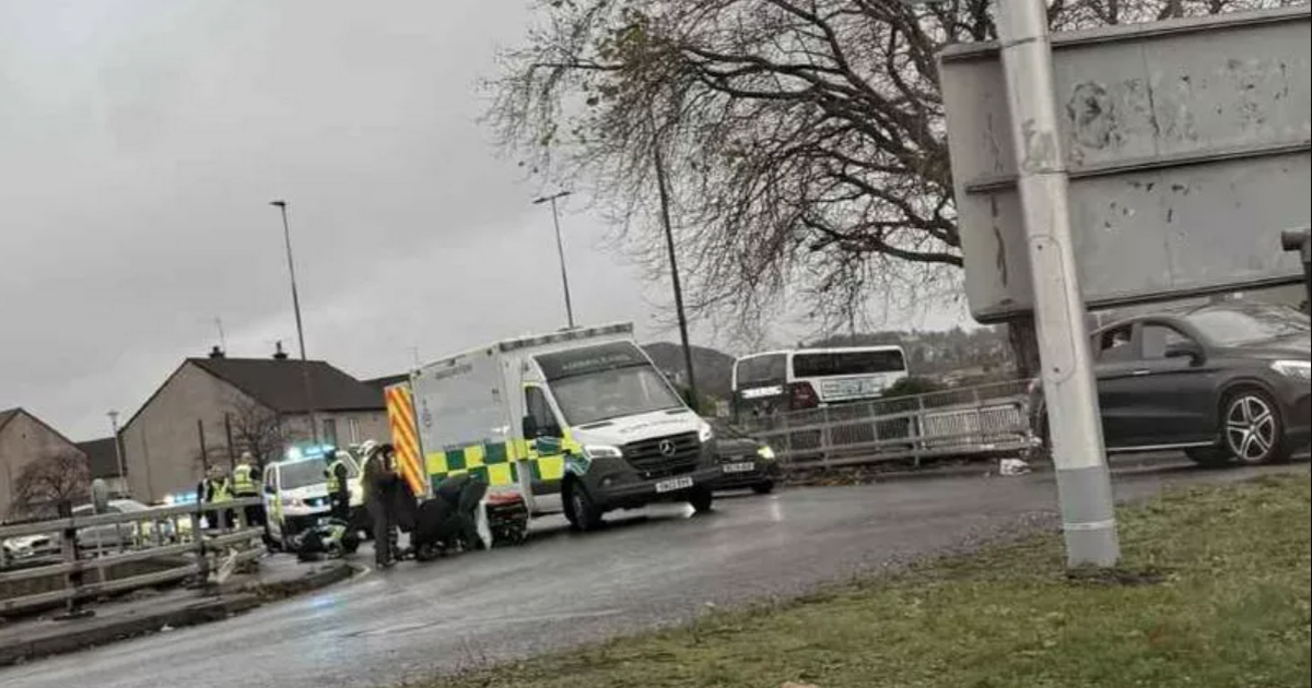 Biker in hospital after horror crash shuts down Edinburgh road