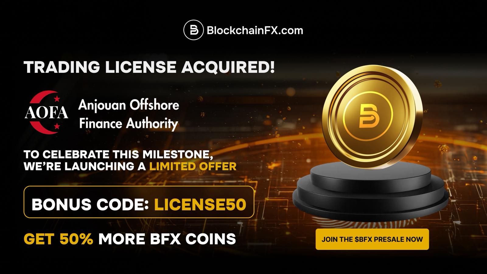 5 Top Cryptos to Join for Massive Gains – BlockchainFX Early AOFA License Gives It a Serious Advantage