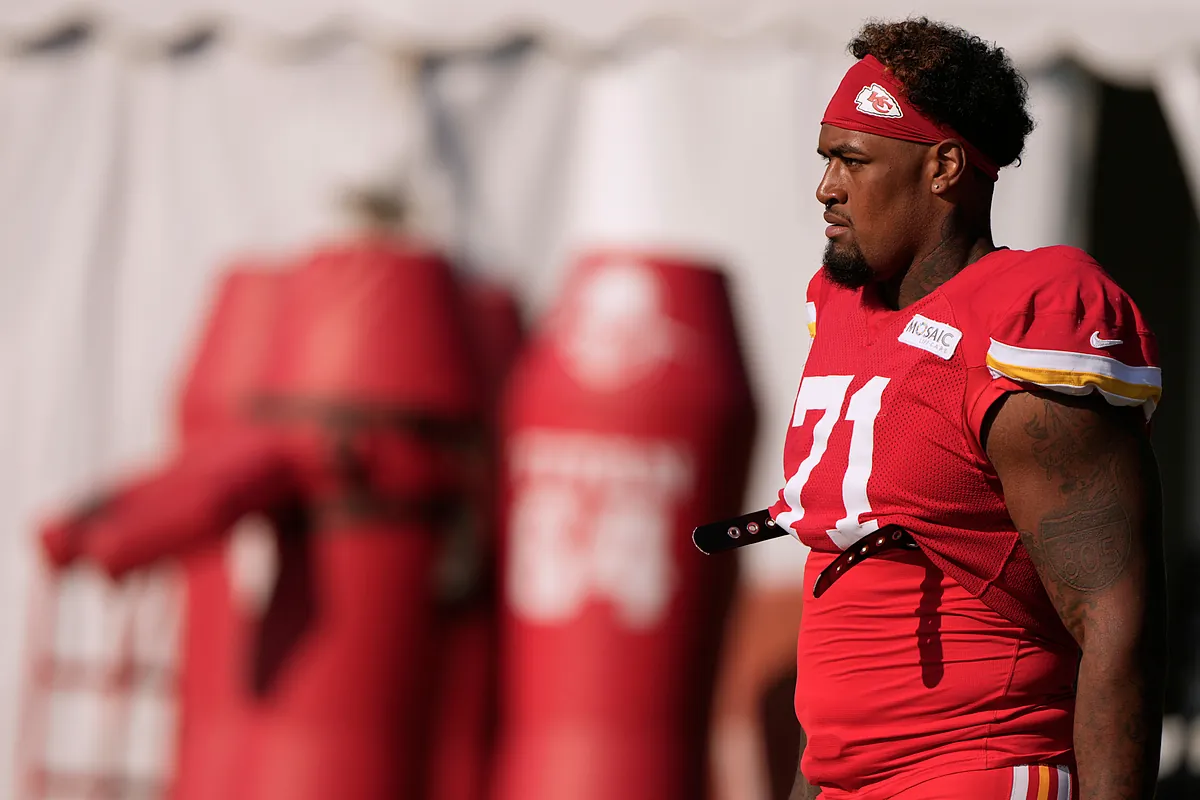 The Chiefs have been struck by misfortune: Josh Simmons' worrying injury in an unfortunate play