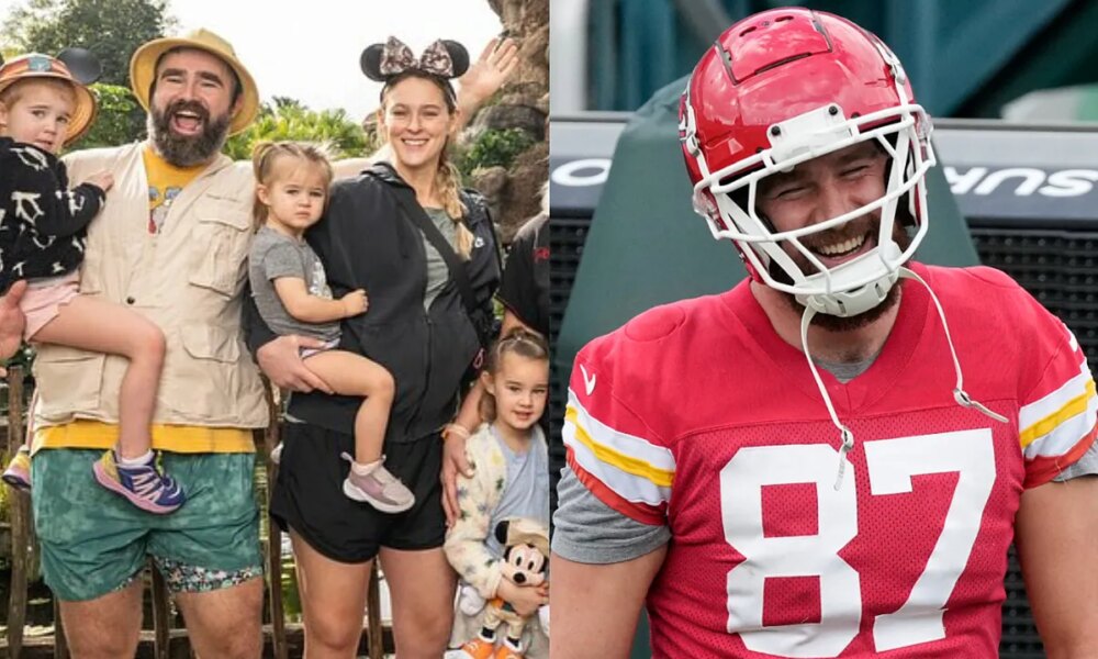 Jason Kelce's wife, Kylie, didn't hesitate to say what Travis Kelce would be willing to do for his four nieces