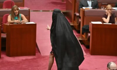Australian Senator Pauline Hanson barred from Parliament for wearing burqa in protest