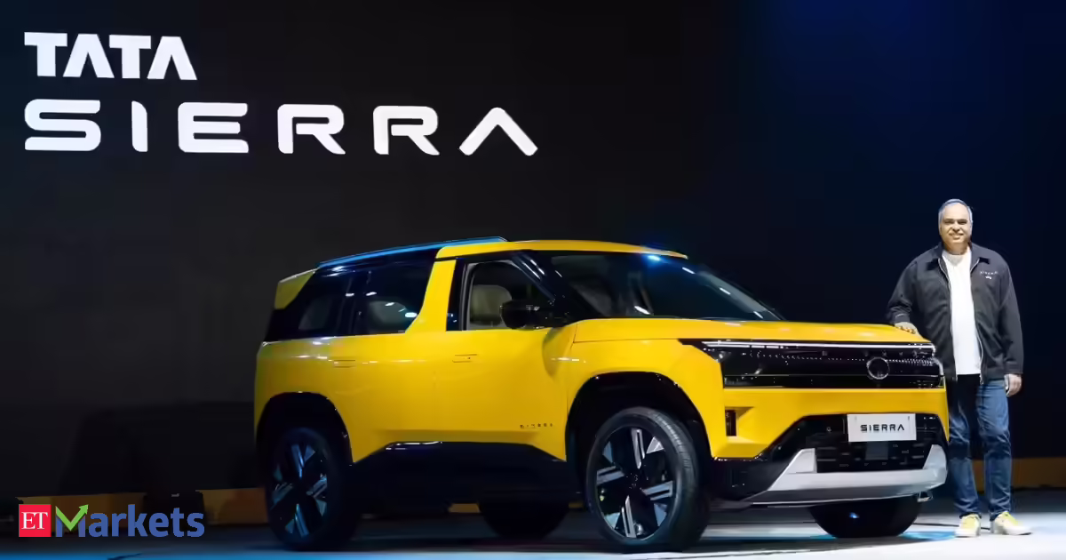 Tata Motors Passenger Vehicles shares rise 3% on reintroducing Sierra SUV under Rs 15 lakh