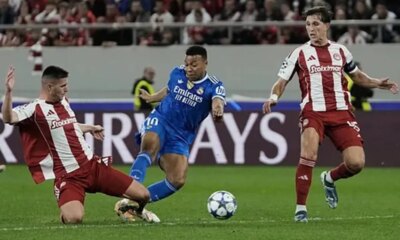 Real Madrid suffer but win in Athens with four goals from Mbappe