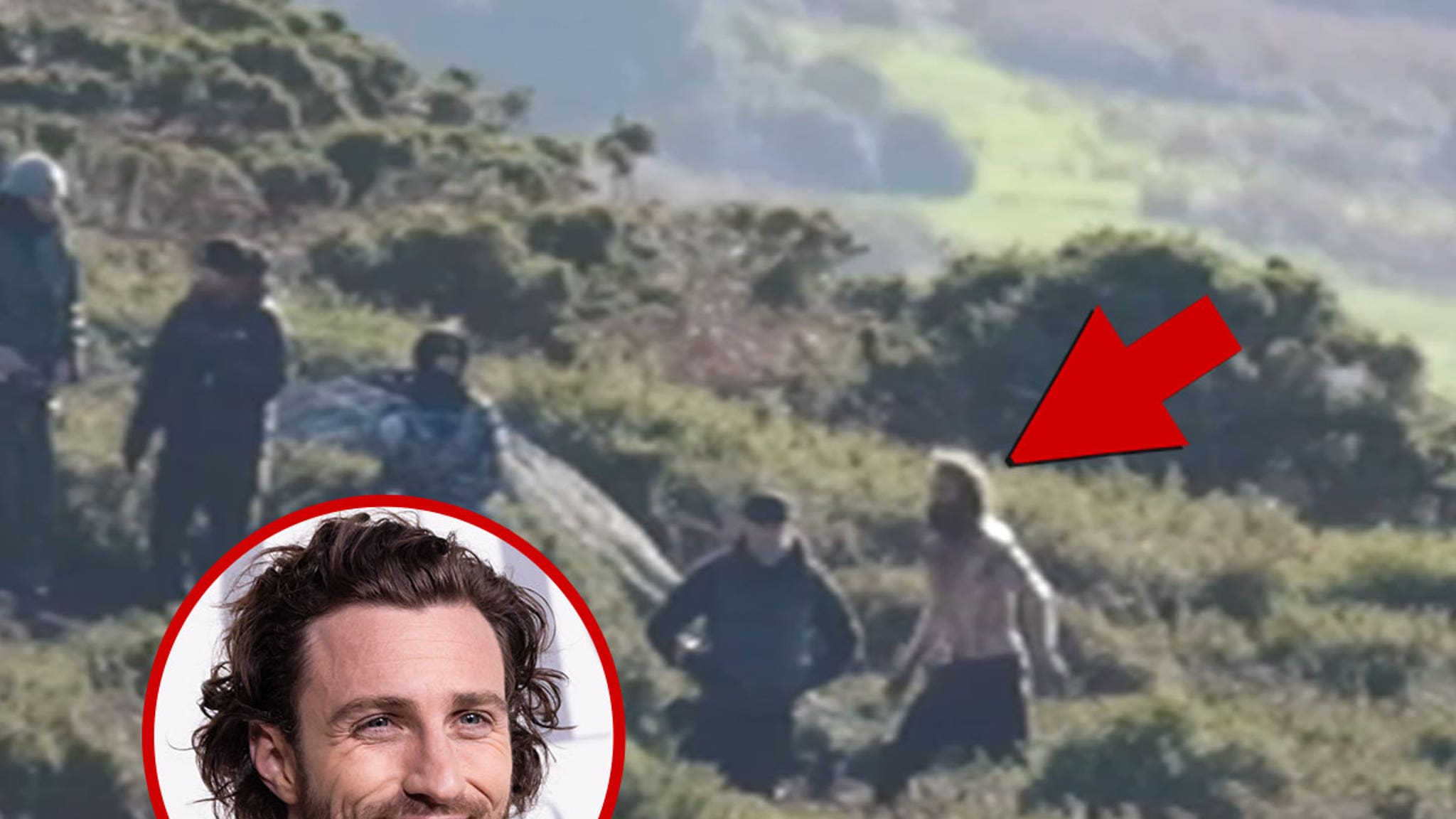 Aaron Taylor-Johnson's Shredded Torso Covered With Fake Blood for 'Werwulf'