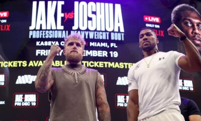 Jake Paul vs Anthony Joshua press conference: Everything you need to know after first face-off