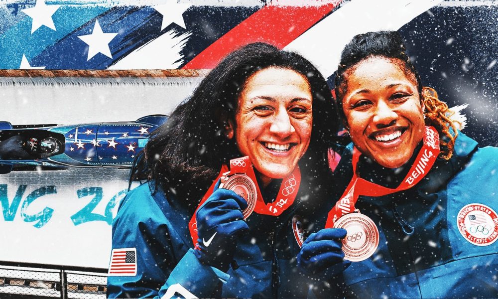 2022 Winter Olympics: Elana Meyers Taylor makes history on Day 15