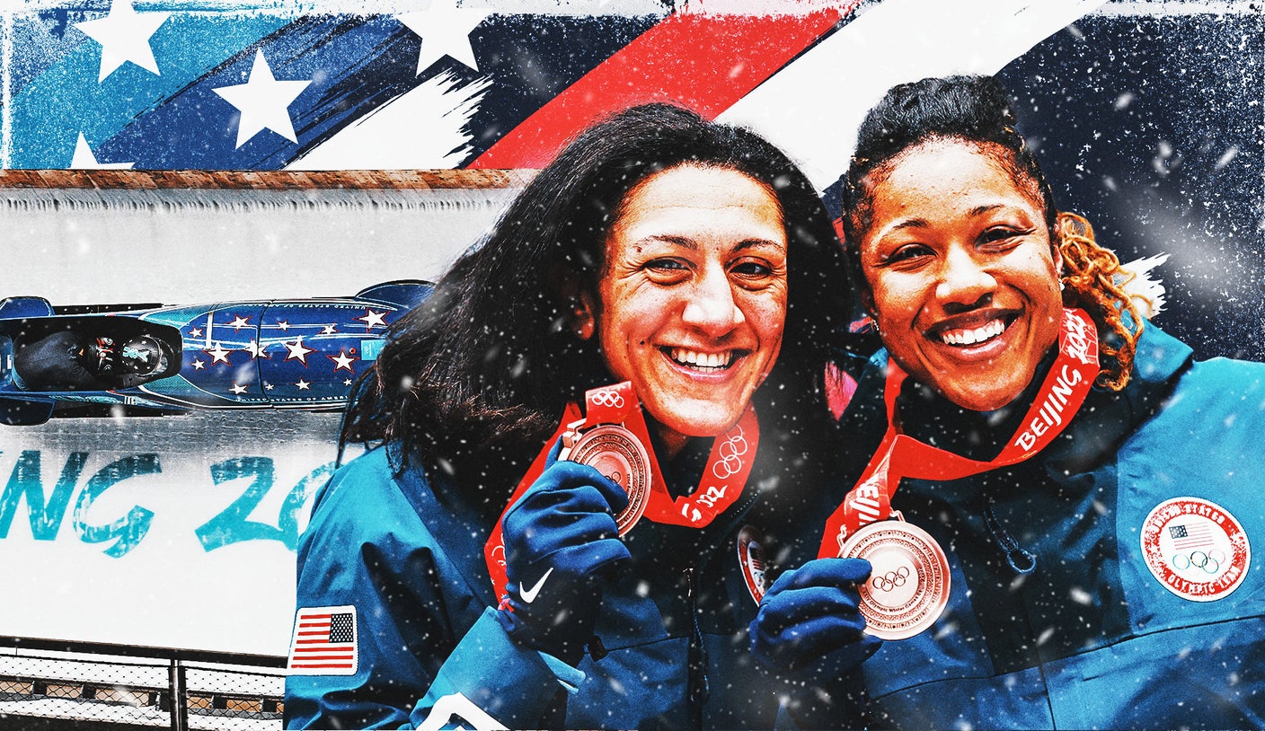 2022 Winter Olympics: Elana Meyers Taylor makes history on Day 15