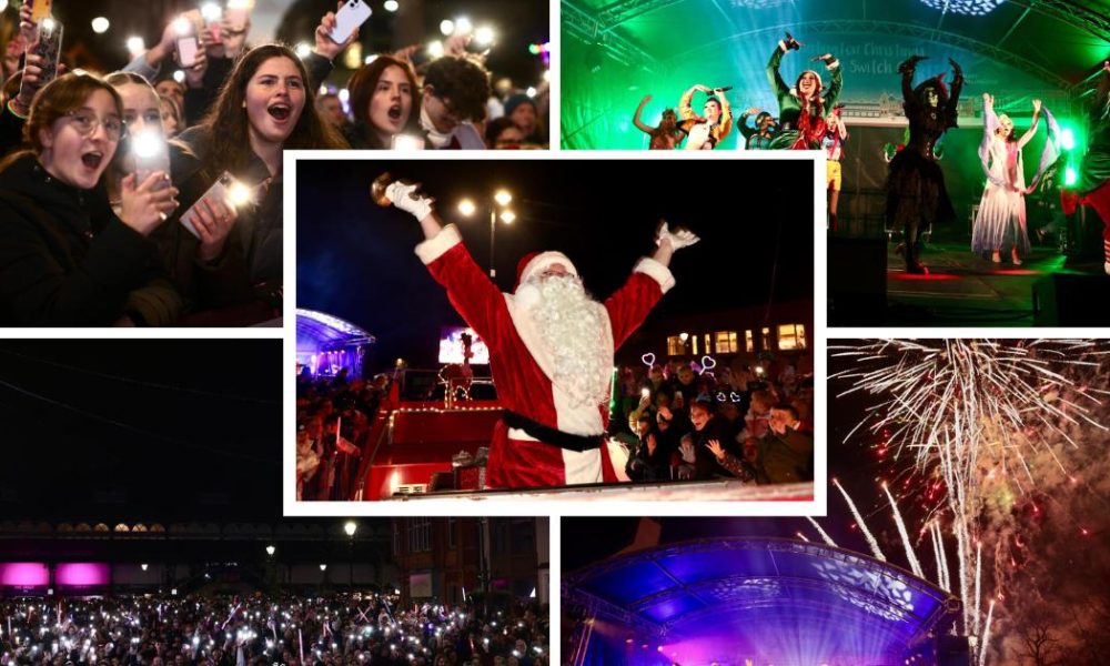 Pictures as crowds turnout for Darlington Christmas lights switch-on