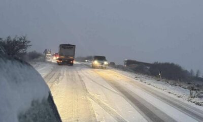Main road in North Yorkshire closed due to heavy snow
