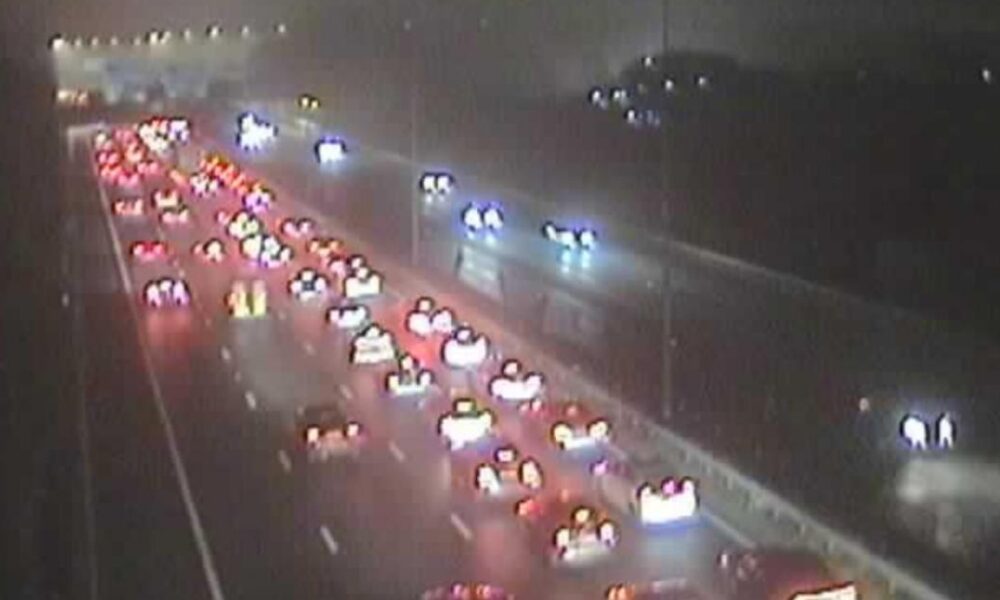 Live updates: crash causes long delays on major motorway