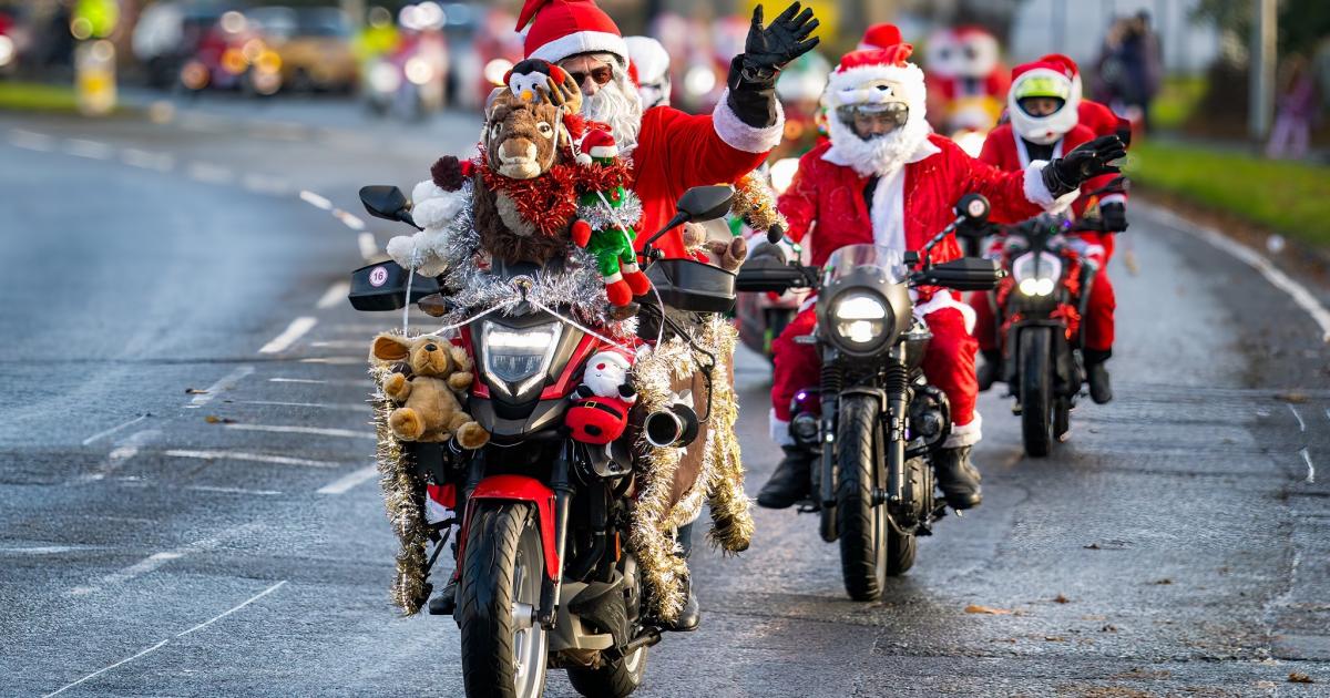 Pictures of Boundary 500 Motorcycle Group's Santa Ride 2025