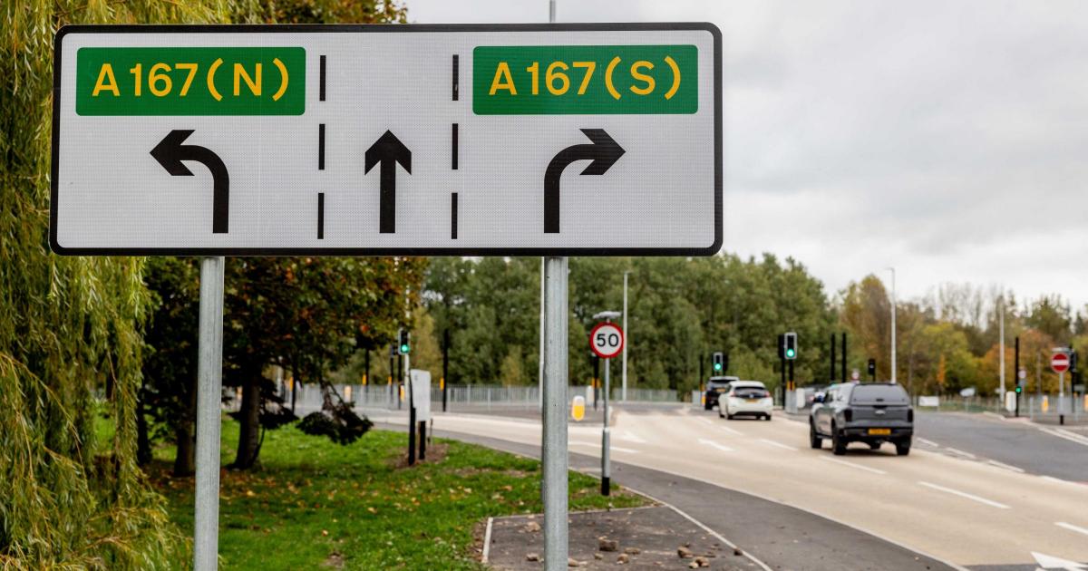 Two in hospital after A167 Chester-le-Street crash