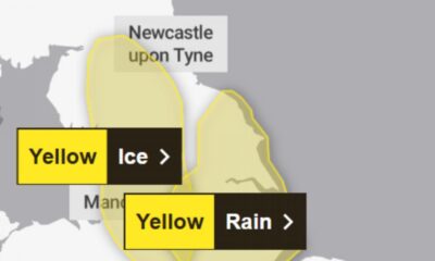 Met Office: 11-hour ice warning issued for North East