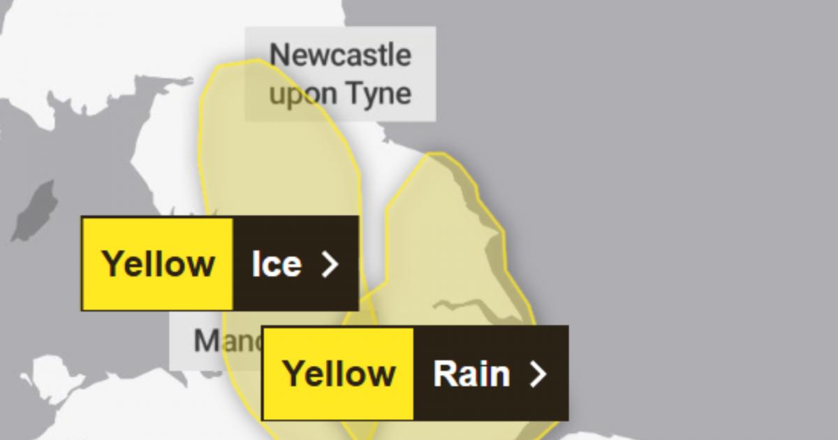 Met Office: 11-hour ice warning issued for North East