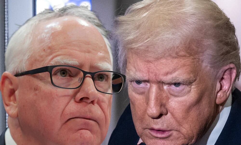 Tim Walz Fires Back After Donald Trump Directs R-Word Slur At Him