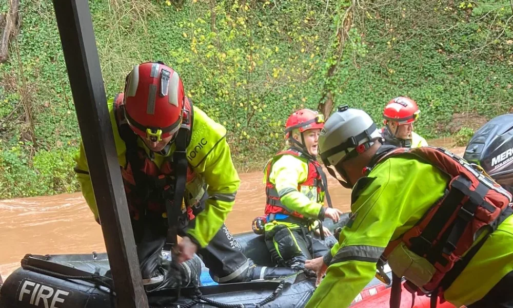 'The water came up through the floor and forced my doors open'