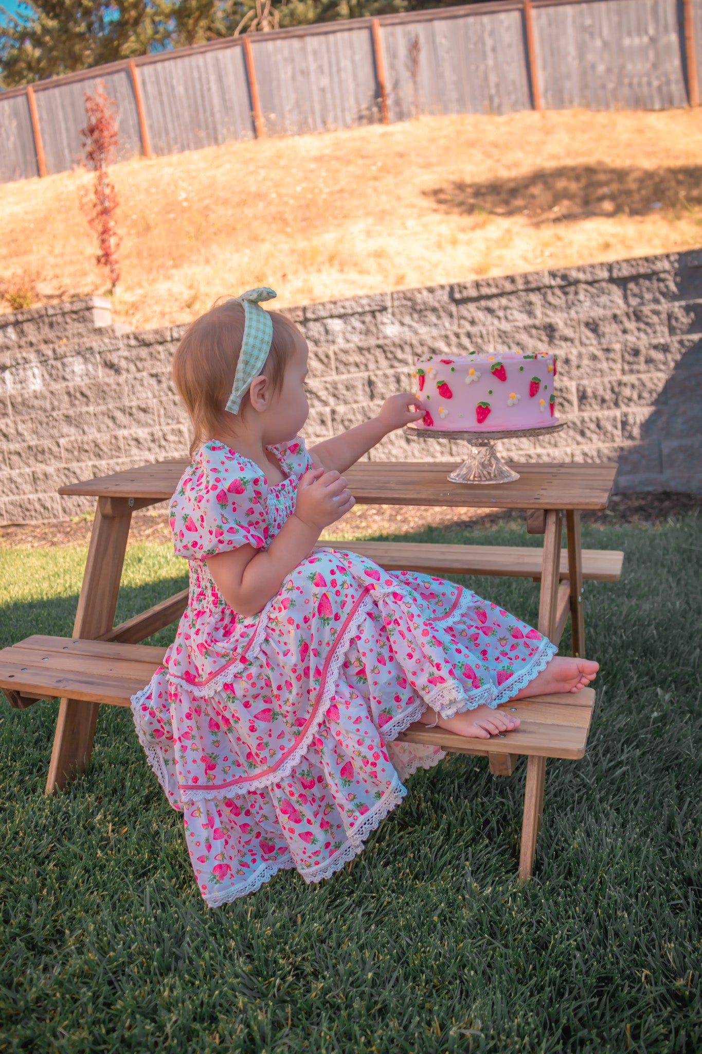 Strawberry Photoshoot For Emma's 2nd Birthday
