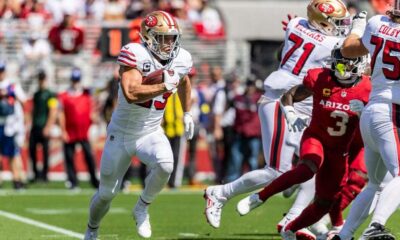 Christian McCaffrey comes up big against his former team on off night for QB Brock Purdy