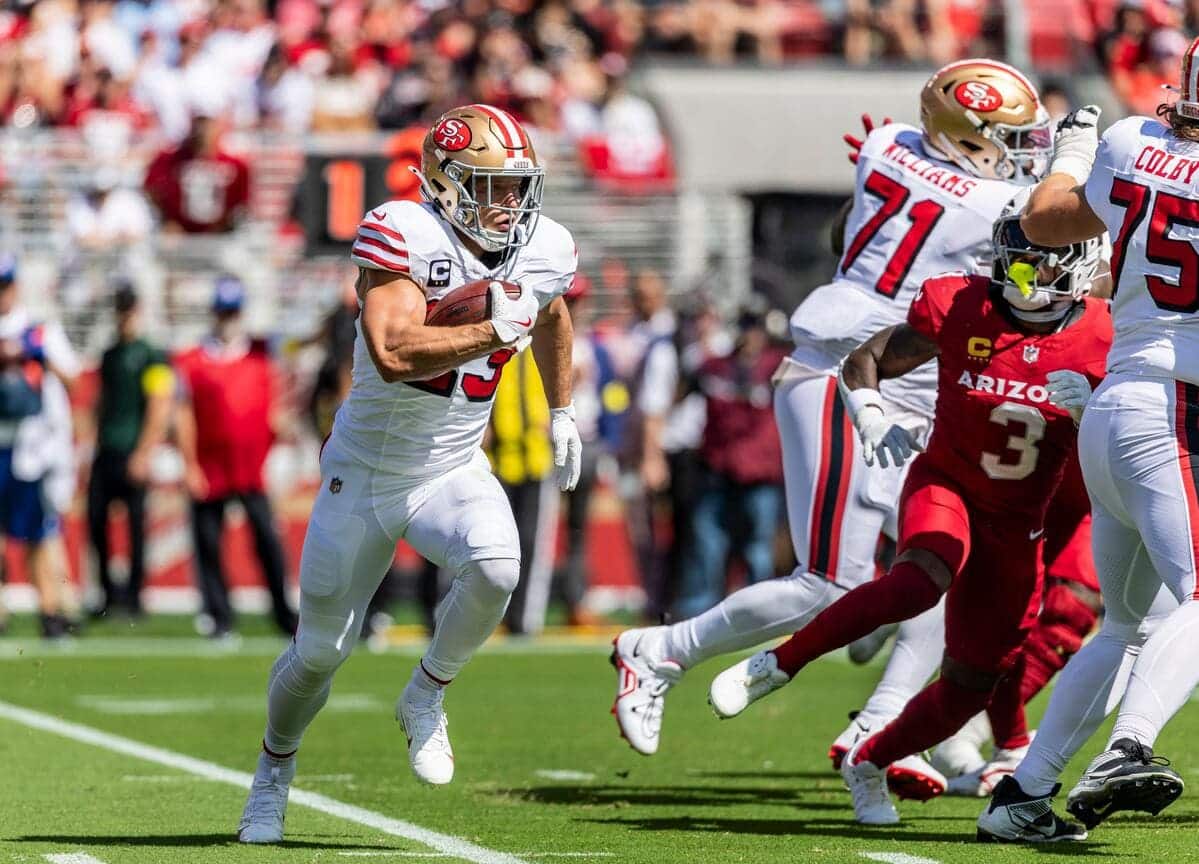 Christian McCaffrey comes up big against his former team on off night for QB Brock Purdy