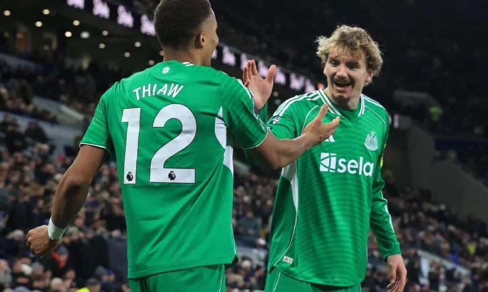 Thiaw nets after 52 seconds as Magpies claim first Premier League away win of the season