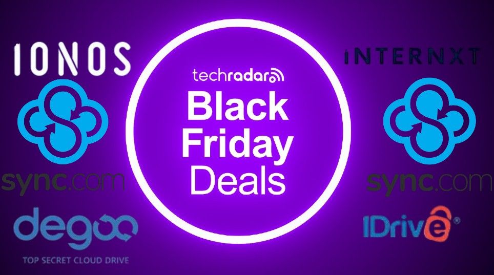 Black Friday TechRadar logo with cloud storage