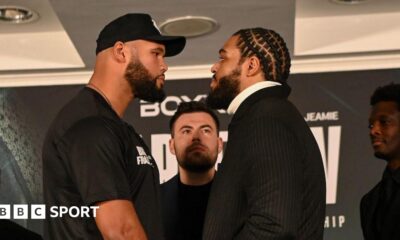 Frazer Clarke and Jeamie 'TKV' Tshikeva face off