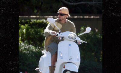 Justin Bieber Hits Palm Springs with Scooter