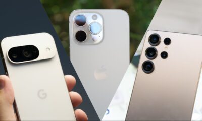 The Google Pixel 9 Pro, iPhone 16 Pro Max and Samsung Galaxy S25 Ultra