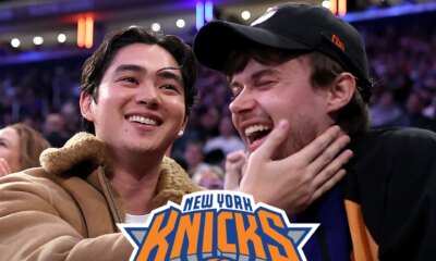 'Summer I Turned Pretty' Costars Sean Kaufman, Christopher Briney Kiss at Knicks Game