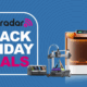 An Anycubic and Creality 3D printer on a blue background next to a TechRadar badge reading &#039;Black Friday deals&#039;
