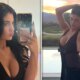 Kylie Jenner Poses in Busty Black Dress